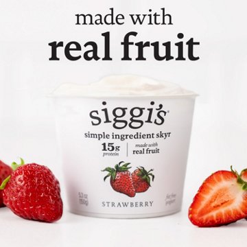 Siggi's 0% Non-Fat Strained Skyr Yogurt - Strawberry