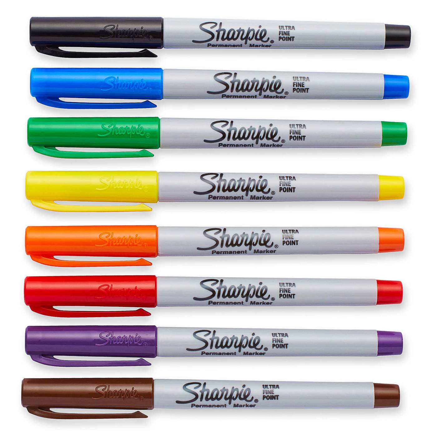 Sharpie ultra fine point permanent markers brown color / 5 Pcs. of