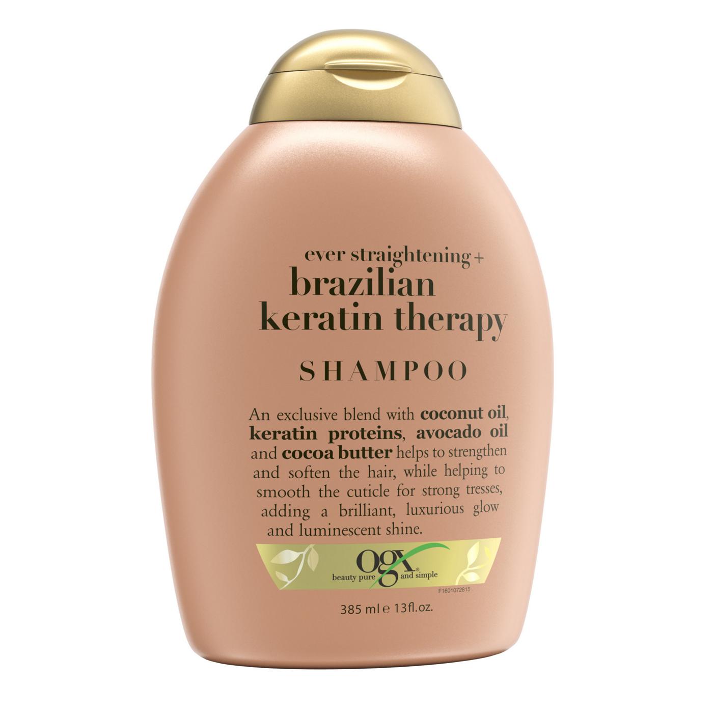 OGX Ever Straightening + Brazilian Keratin Therapy Shampoo; image 6 of 6