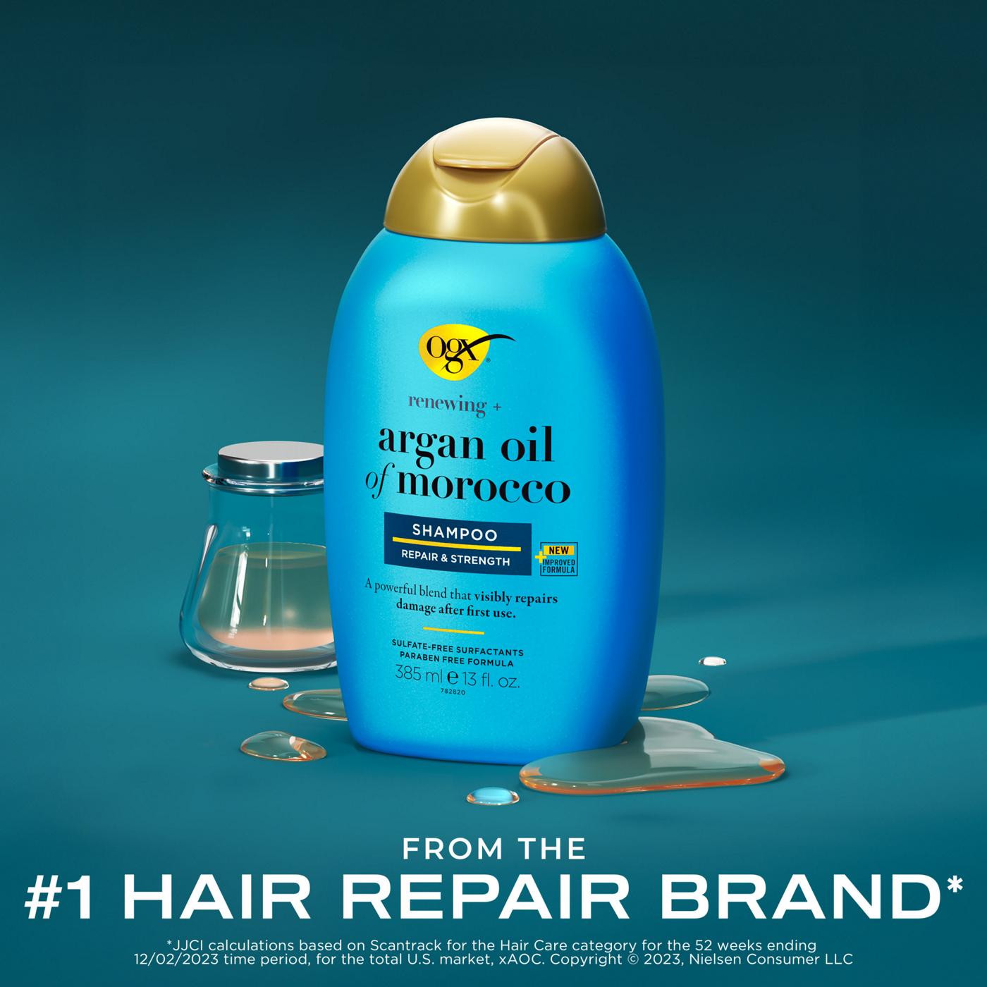 OGX Renewing + Argan Oil of Morocco Repair Shampoo; image 4 of 5