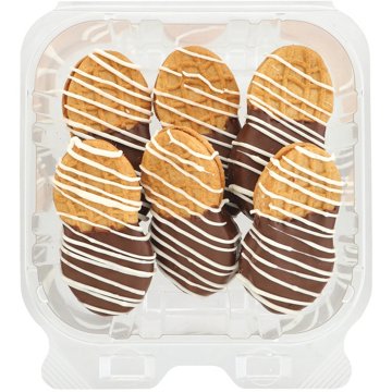 H-E-B Bakery Chocolate-Dipped Nutter Butter Cookies, 6 ct