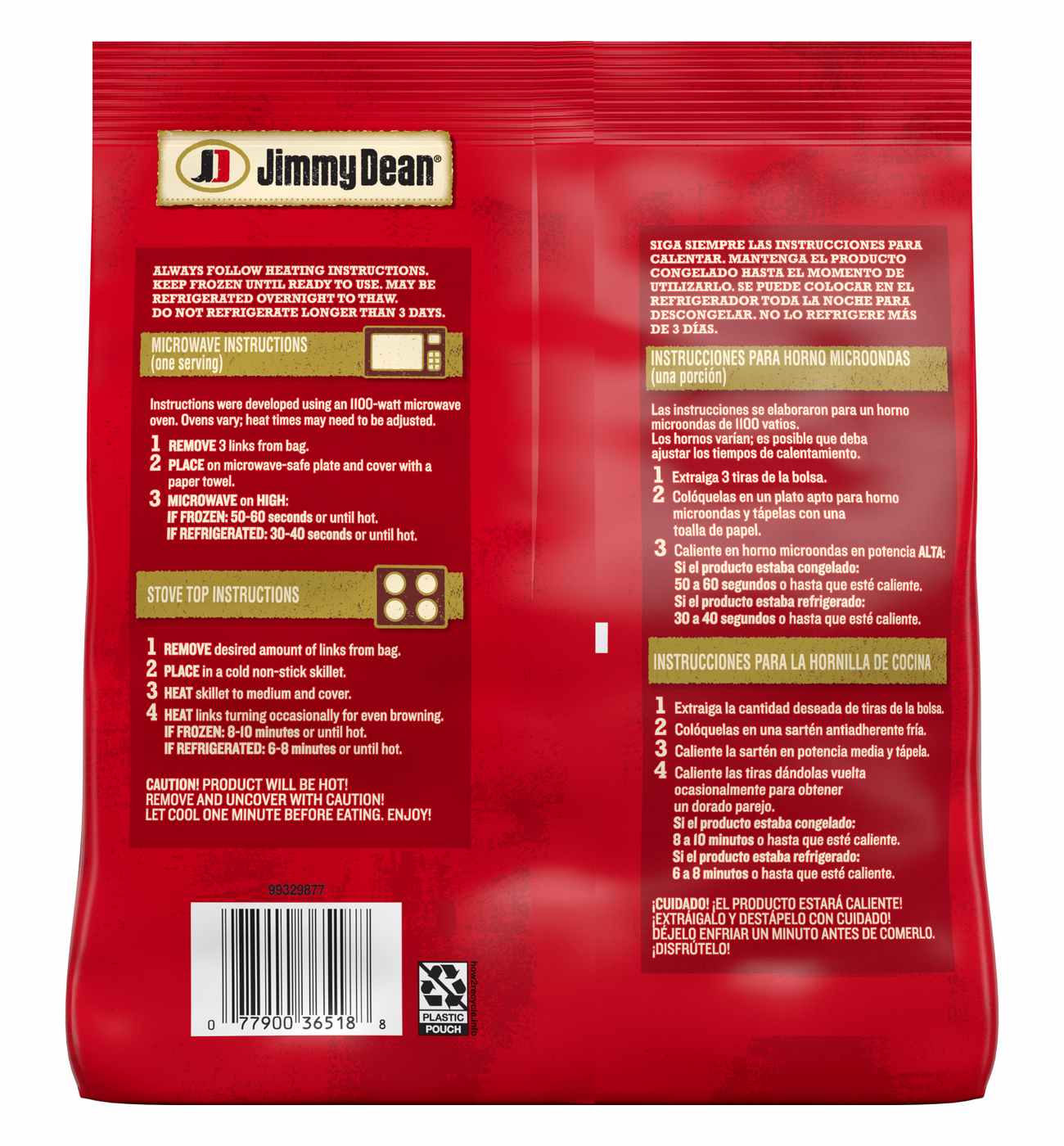 Jimmy Dean Heat 'n Serve Frozen Turkey Breakfast Sausage Links, 36 ct; image 4 of 5