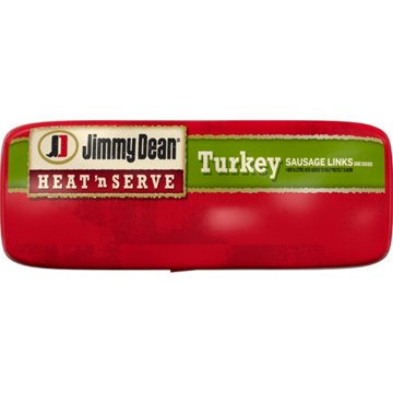Jimmy Dean Heat 'n Serve Frozen Turkey Breakfast Sausage Links, 36 ct, 23.4 oz