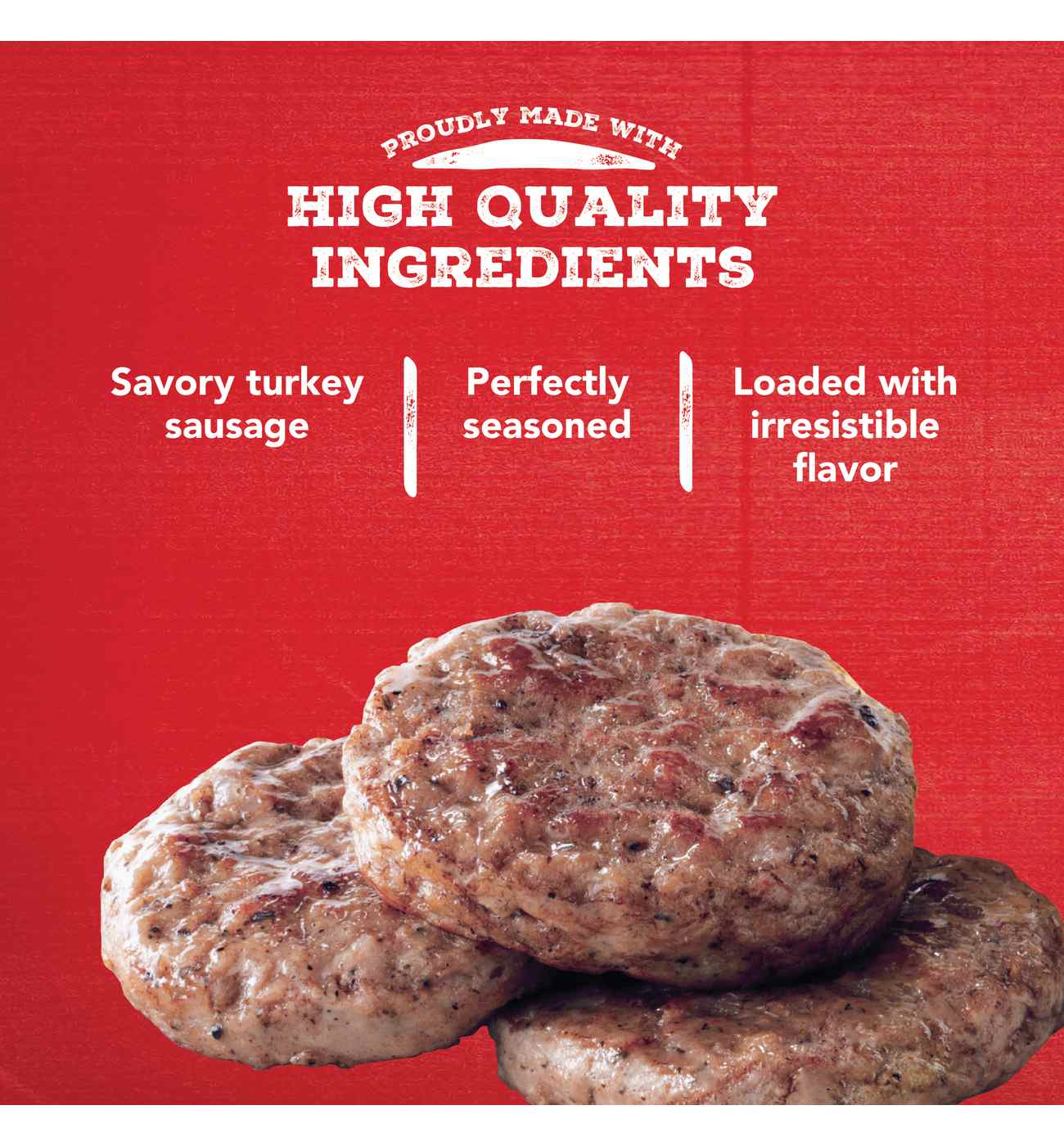 Jimmy Dean Heat 'n Serve 10g Protein Turkey Breakfast Sausage Patties; image 3 of 5