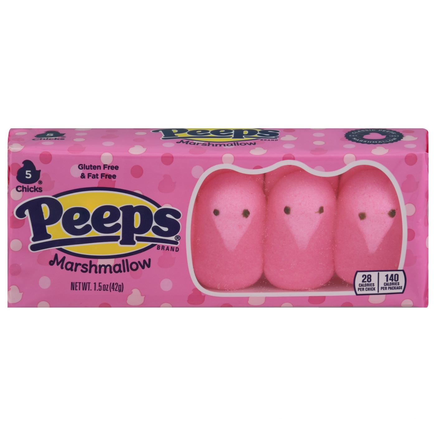 Peeps Marshmallow Easter Chicks - Pink; image 1 of 2