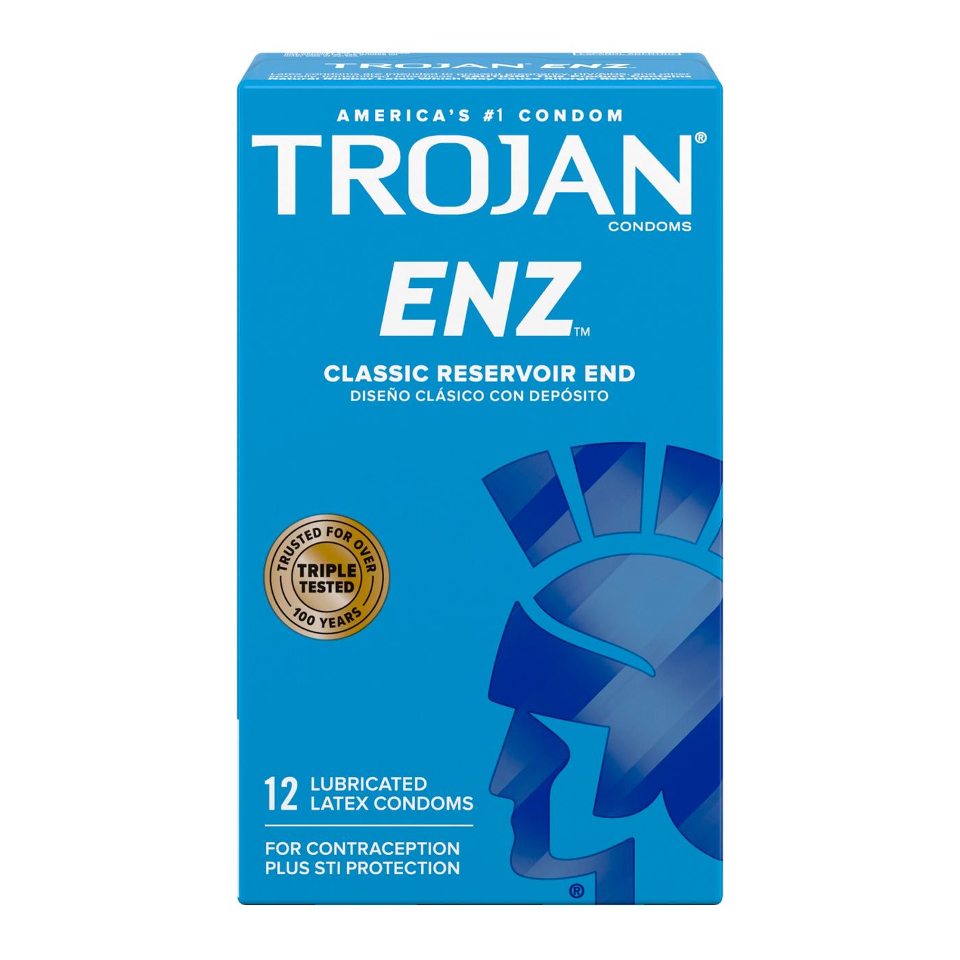 Trojan ENZ Lubricated Condoms; image 1 of 2