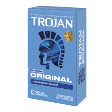Trojan ENZ Lubricated Condoms, 12 ct