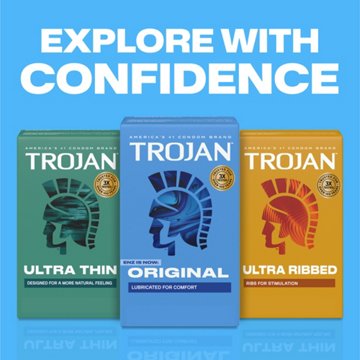 Trojan ENZ Lubricated Condoms, 12 ct