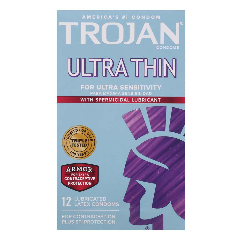 Trojan™ Ultra Thin Armor™, Spermicidal Lubricated Condoms