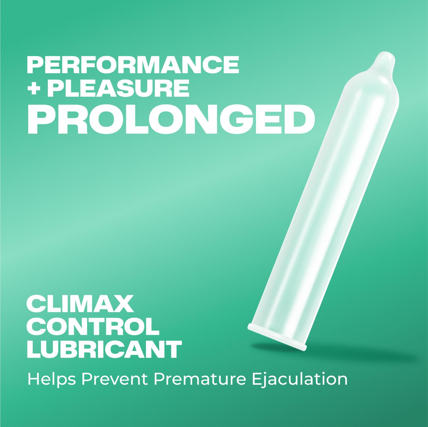 Trojan Extended Pleasure Climax Control Lubricated Condoms; image 2 of 9