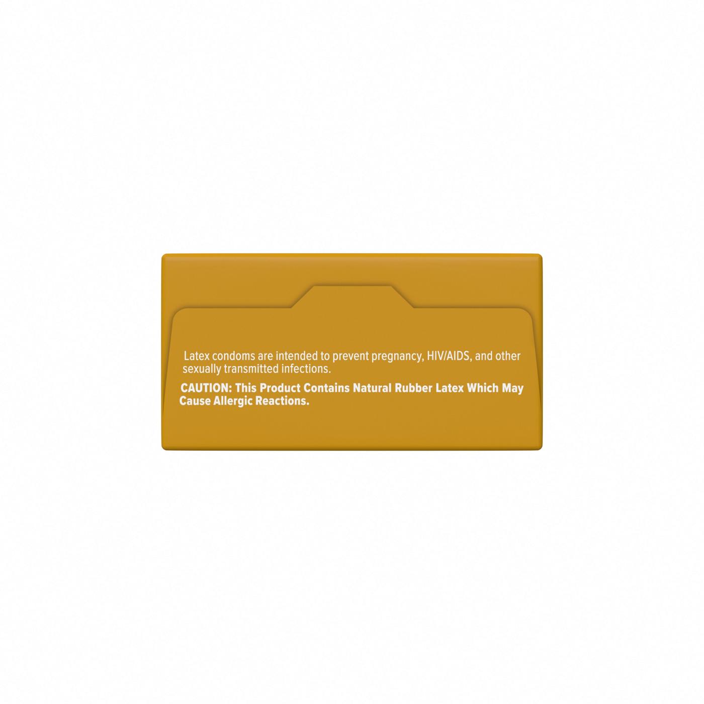 Trojan Ultra Ribbed Lubricated Condoms; image 2 of 8