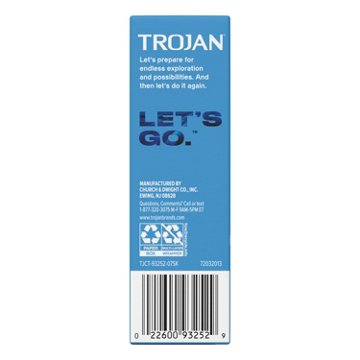 Trojan ENZ Spermicidal Lubricant Condoms, 12 ct