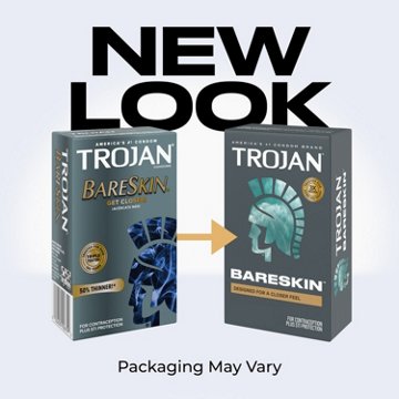 Trojan BareSkin Lubricated Condoms, 10 ct