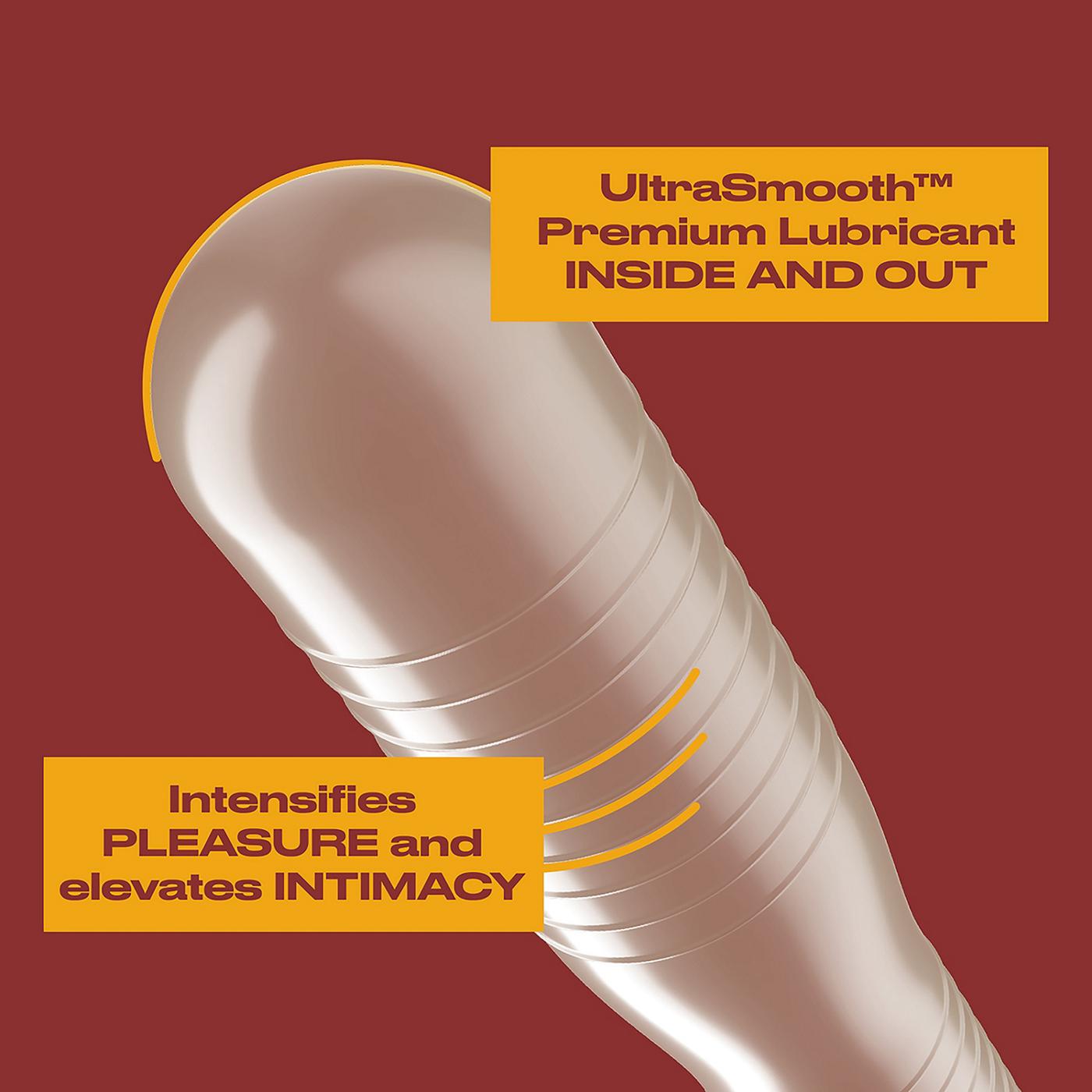 Trojan Ecstasy Ultra Ribbed Lubricated Condoms; image 2 of 8