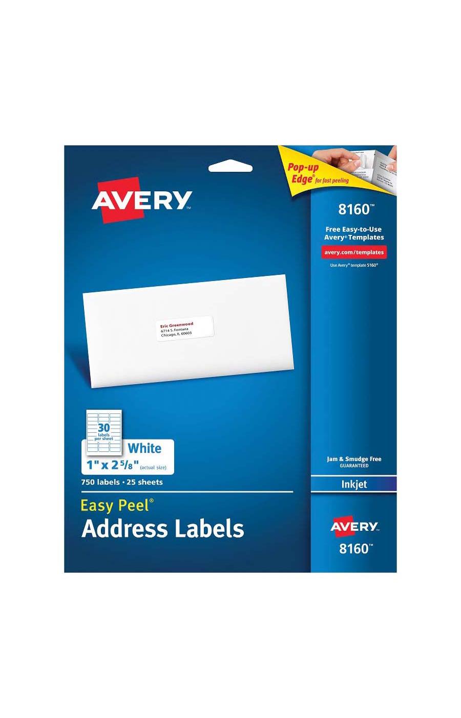 Avery Ink Jet Labels; image 1 of 2