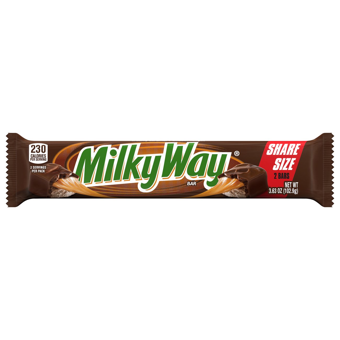 Milky Way Milk Chocolate Candy Bar, Share Size