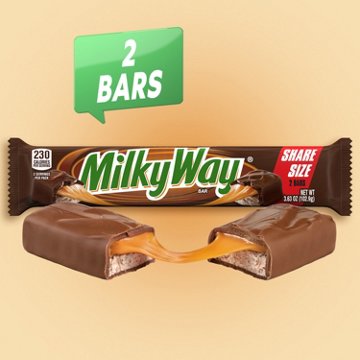 Milky Way Candy Milk Chocolate Bar - Share Size