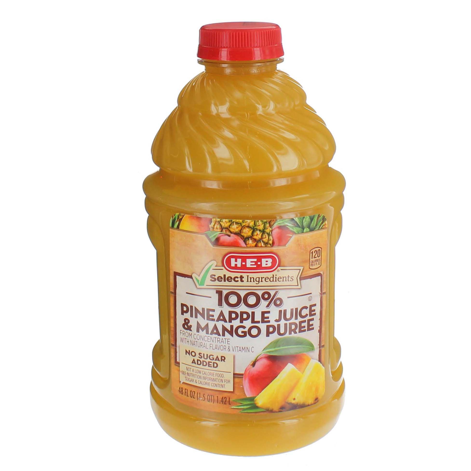 H‑e‑b it's juice 100% pineapple mango juice ‑ shop juice at heb