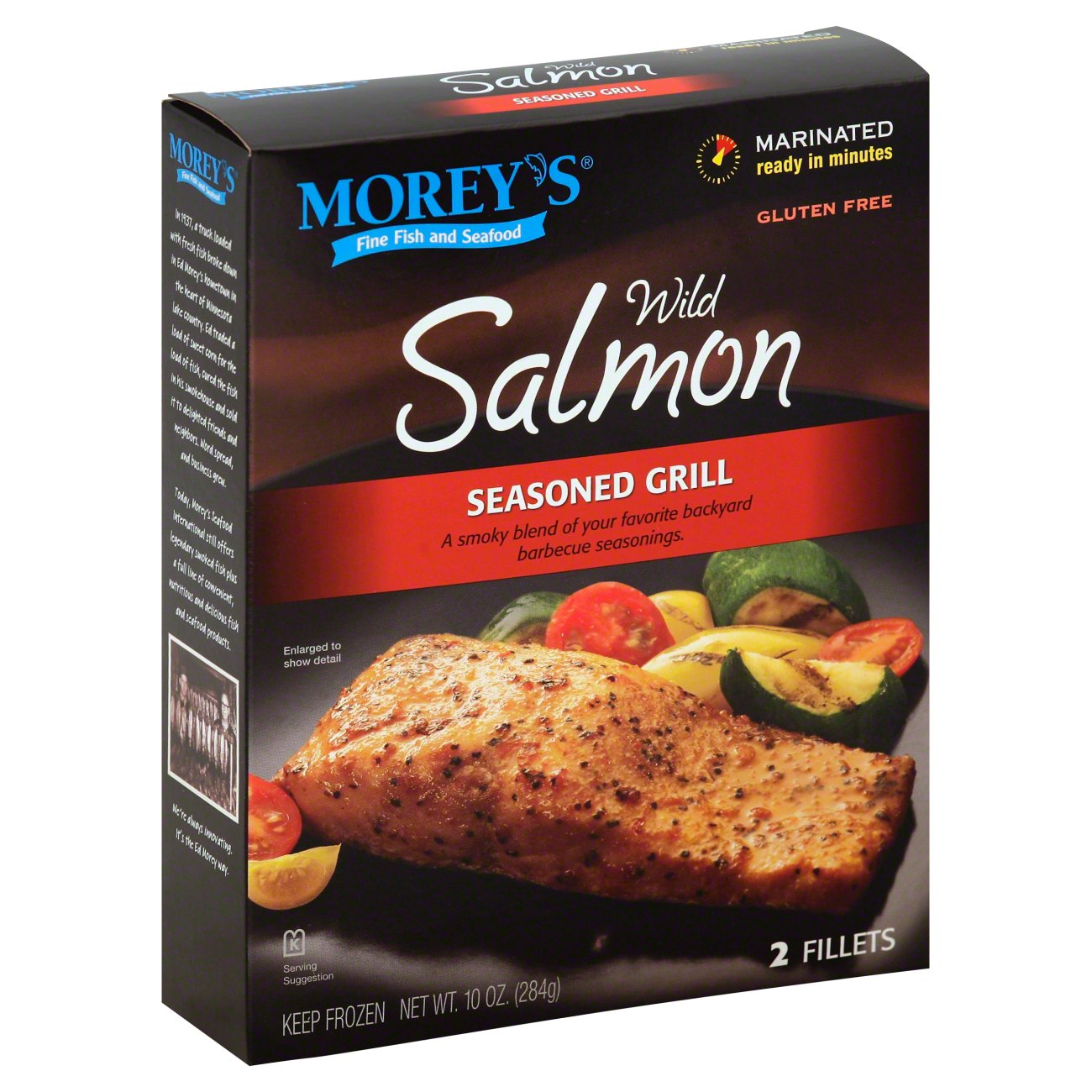 Morey's Fish Creations Seasoned Grill Wild Pacific Salmon Shop Fish at HEB