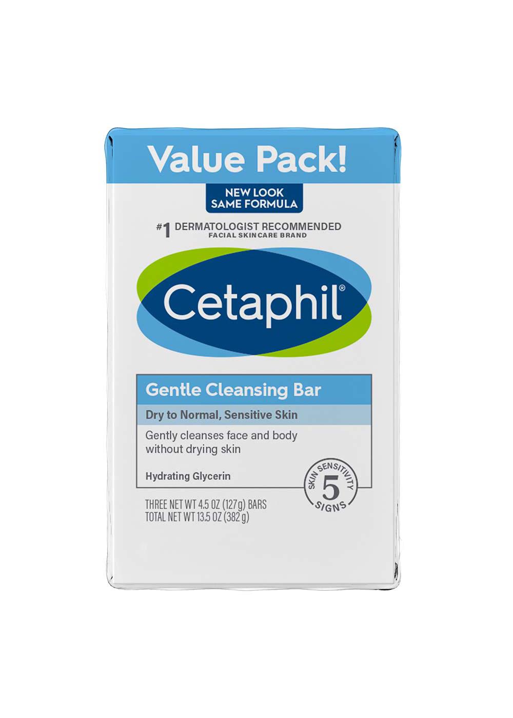 Cetaphil Gentle Cleansing Bar, 3 Pk; image 1 of 5