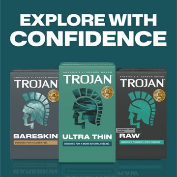 Trojan Ultra Thin Lubricated Condoms, 3 ct