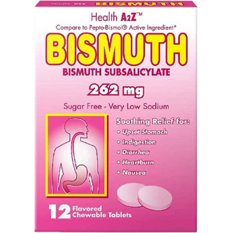 Health A2z Pink Bismuth Chewable Tablets, 12 ct | Low Prices