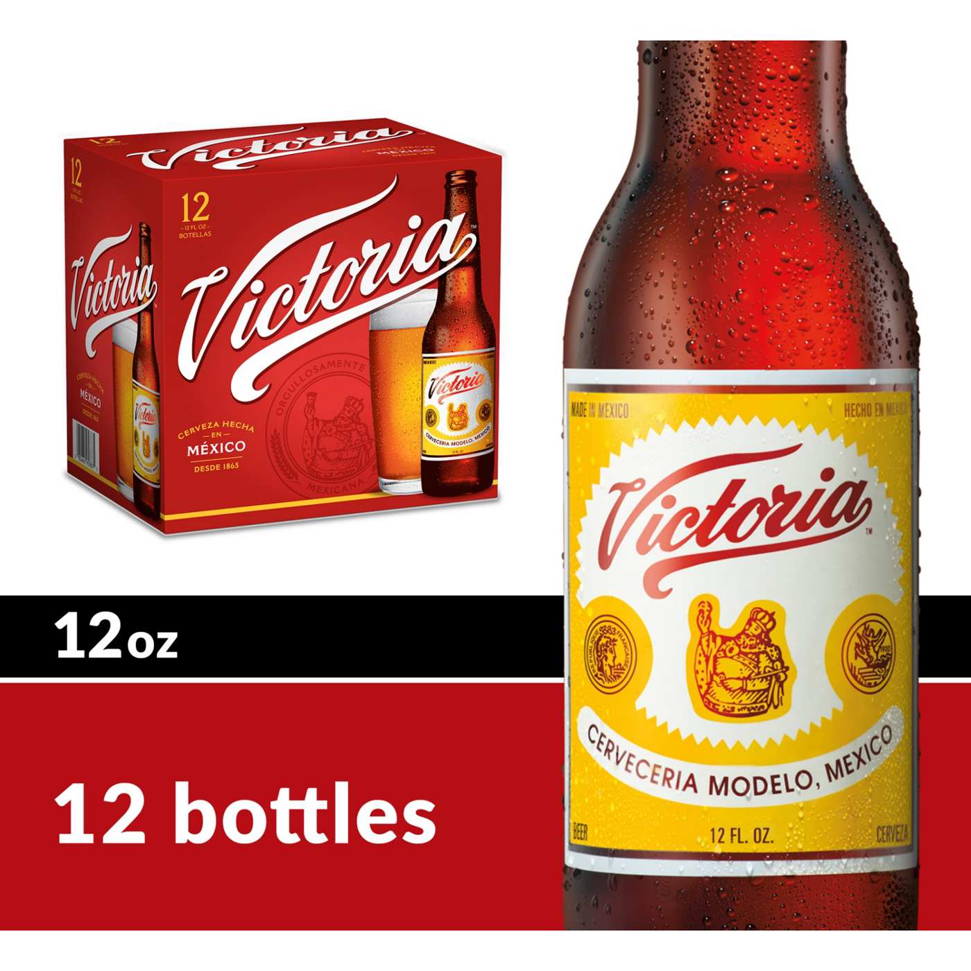 Victoria Amber Lager Mexican Beer 12 oz Bottles, 12 pk; image 1 of 6