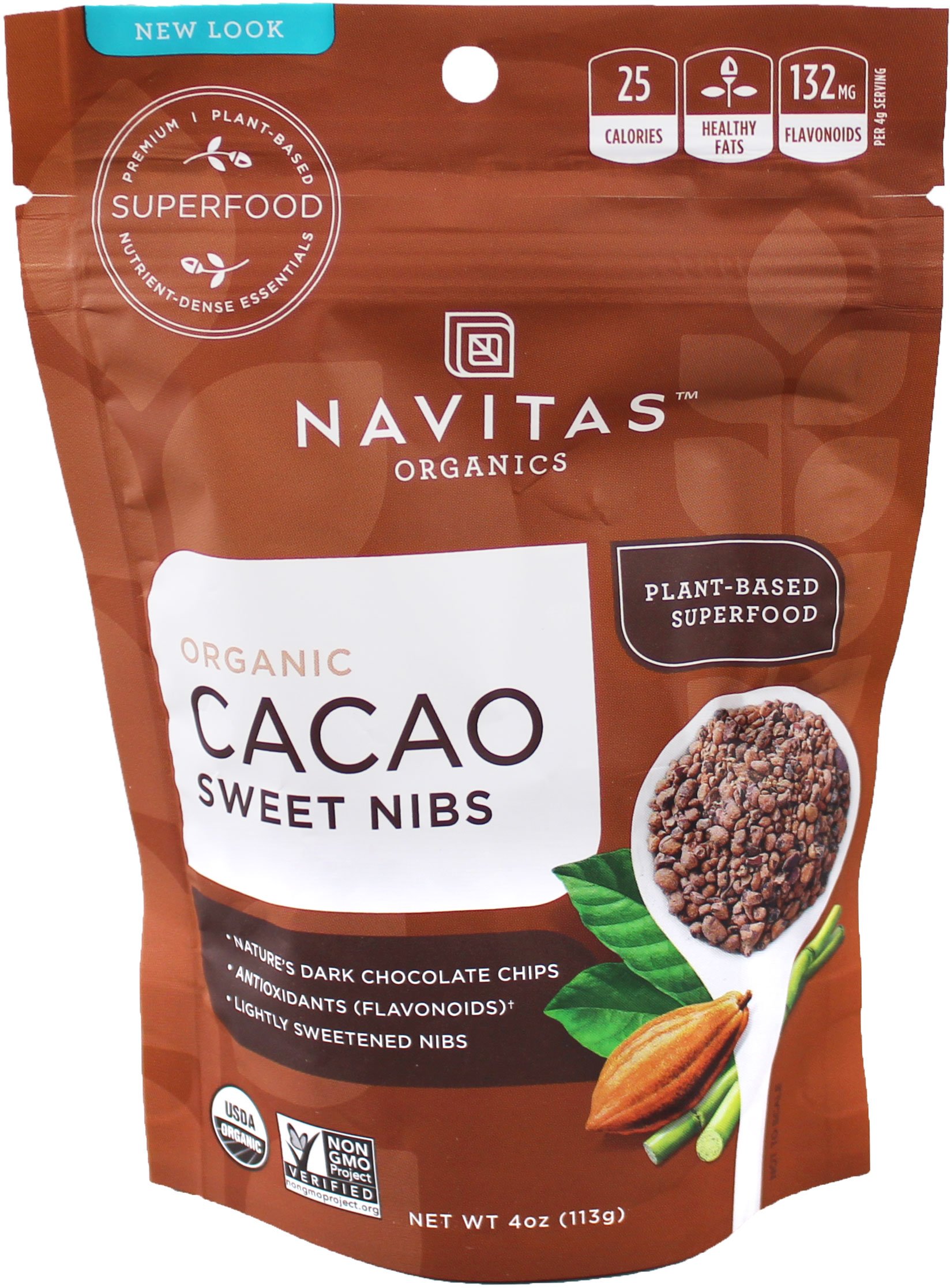 Navitas Organics Cacao Sweet Nibs Shop Diet & fitness at HEB