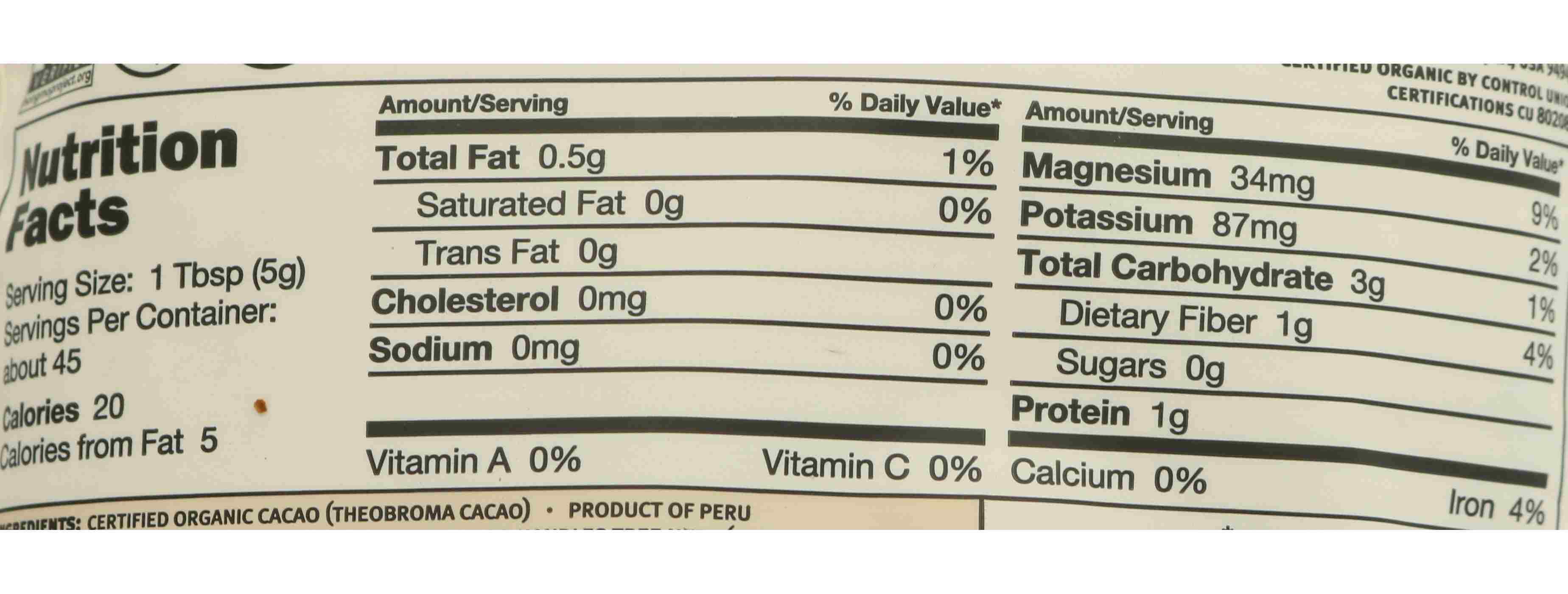 Navitas Organics Cacao Powder; image 2 of 2