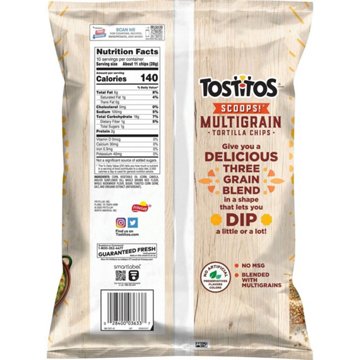 Tostitos Scoops! Multigrain Tortilla Chips, 10 oz