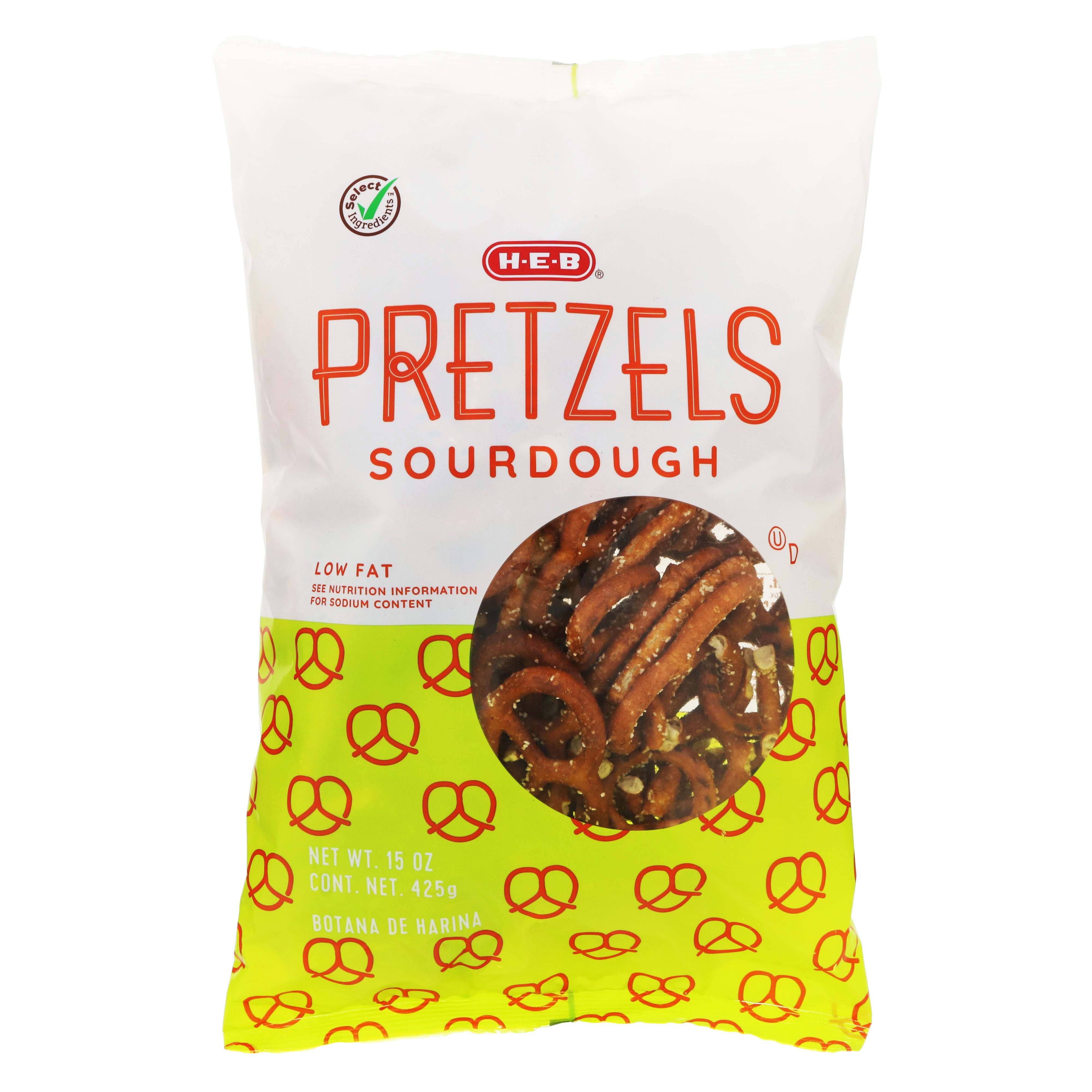 H-E-B Select Ingredients Low Fat Sourdough Pretzels - Shop Chips At H-E-B