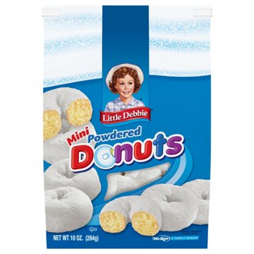 Little Debbie Mini Powdered Donuts, 10 oz