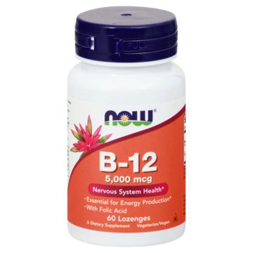NOW Vitamin B-12 5,000 mcg Lozenges