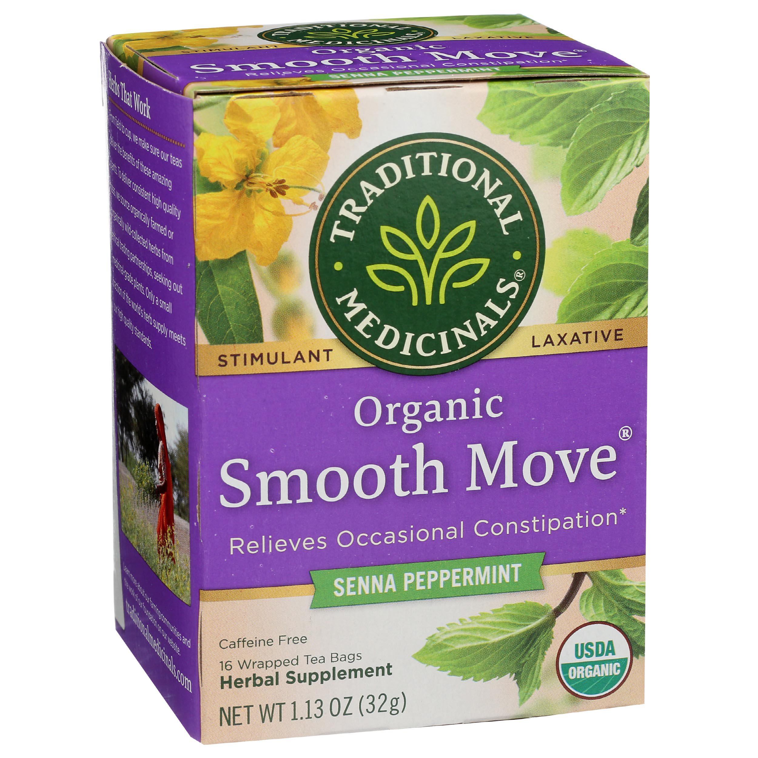 Traditional Medicinals Organic Peppermint Smooth Move Stimulant