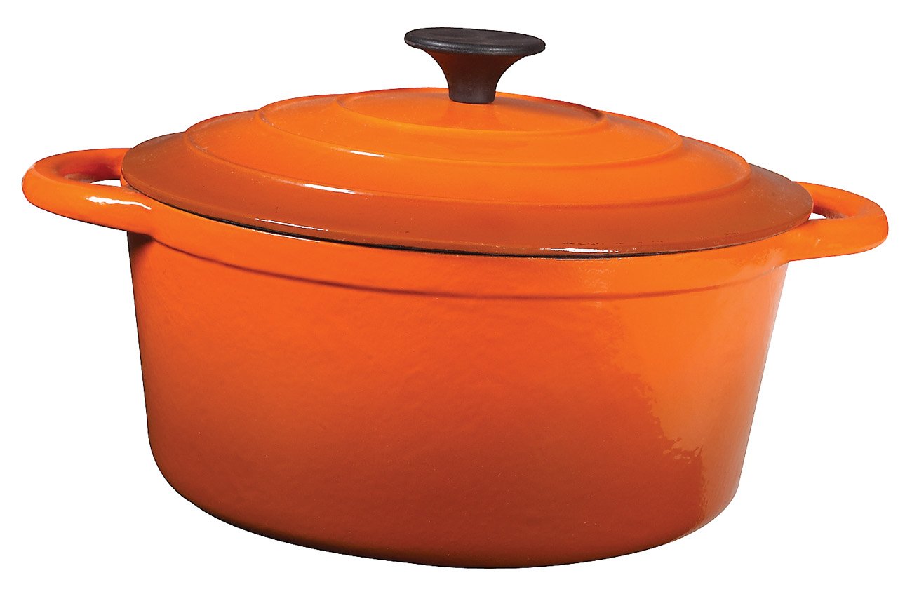 Cocinaware 5.2 Quart Orange Enamel Cast Iron Dutch Oven Shop Dutch