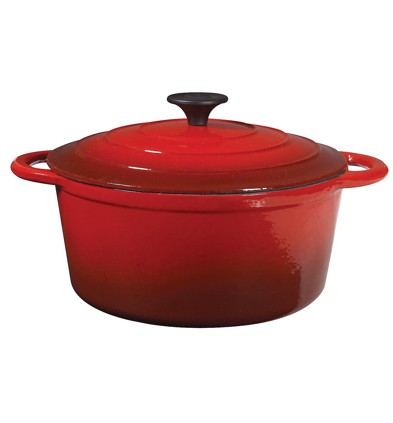 Kitchen & Table by H-E-B Enameled Cast Iron Skillet - Bordeaux Red