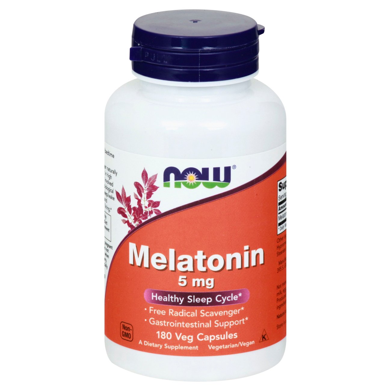 Now Melatonin 5 mg Veg Capsules - Shop Sleep & Snoring Aids at H-E-B