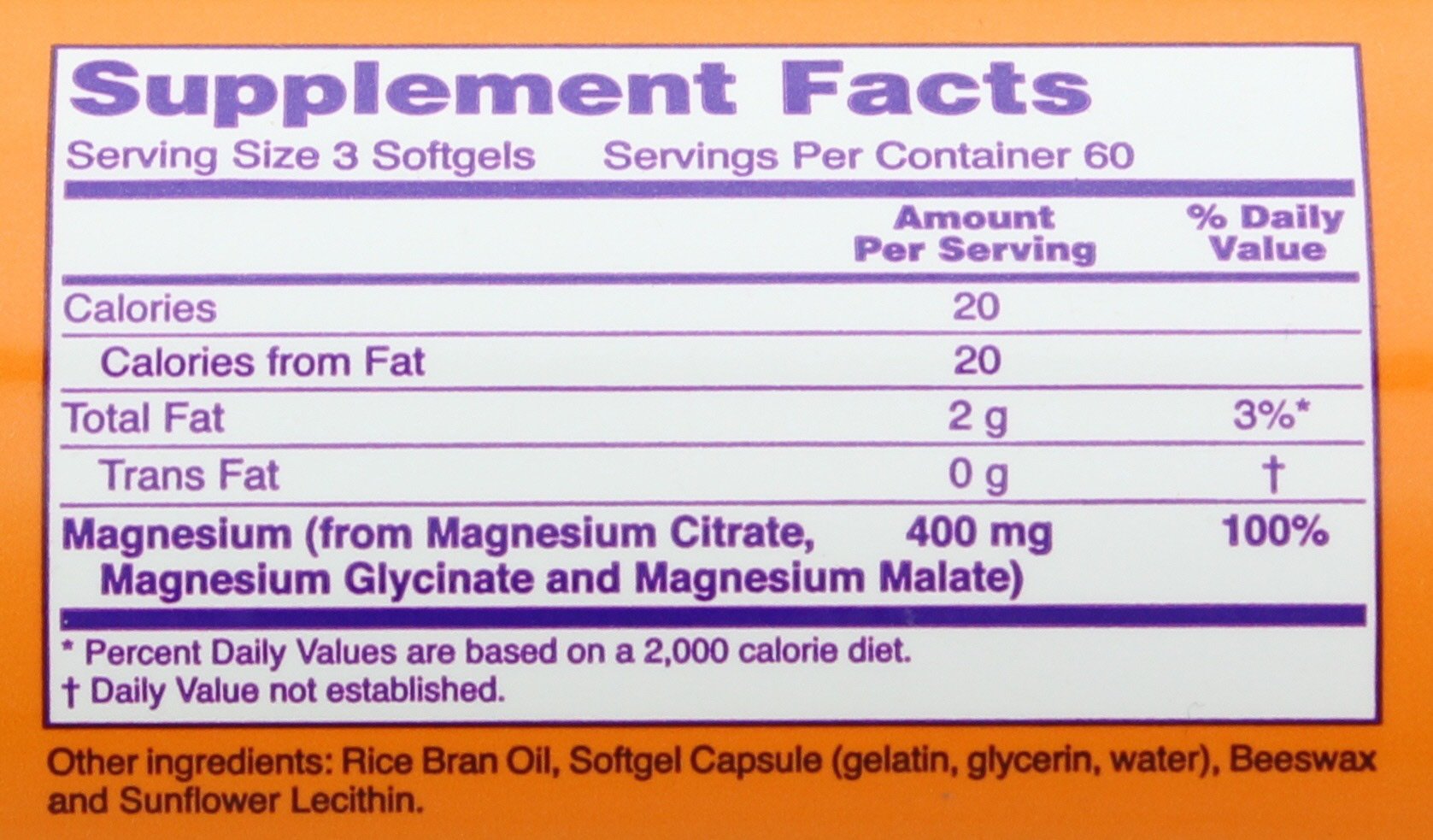 Complément Alimentaire Now Foods Citrate De Magnésium - 180 Capsules - Pour Le Bien-être Musculaire Et Nerveux