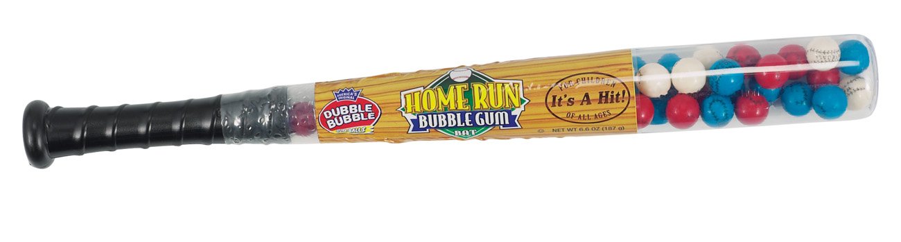 Dubble Bubble Home Run Baseball Bat Bubble Gum - Shop Candy at H-E-B