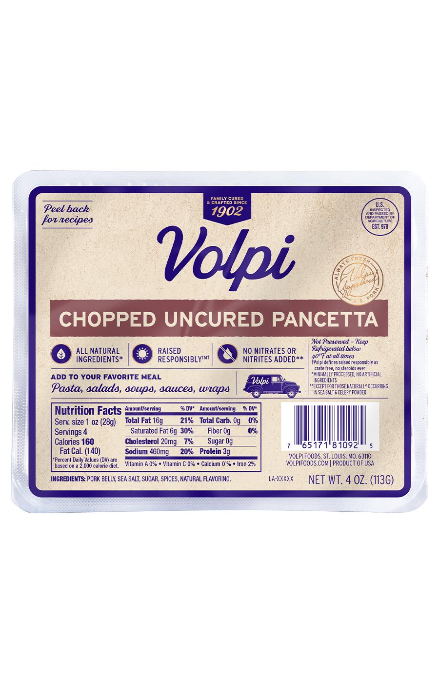 Volpi Chopped Uncured Pancetta; image 1 of 3