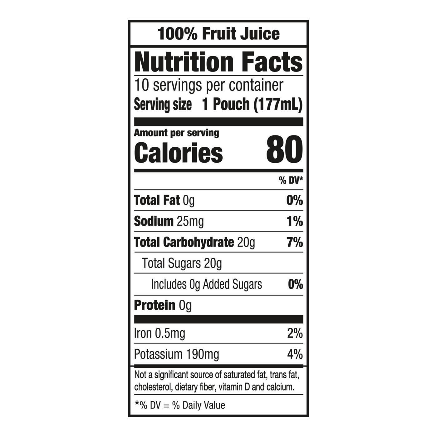 Capri Sun 100% Juice Apple Juice 10 pk Pouches; image 2 of 11