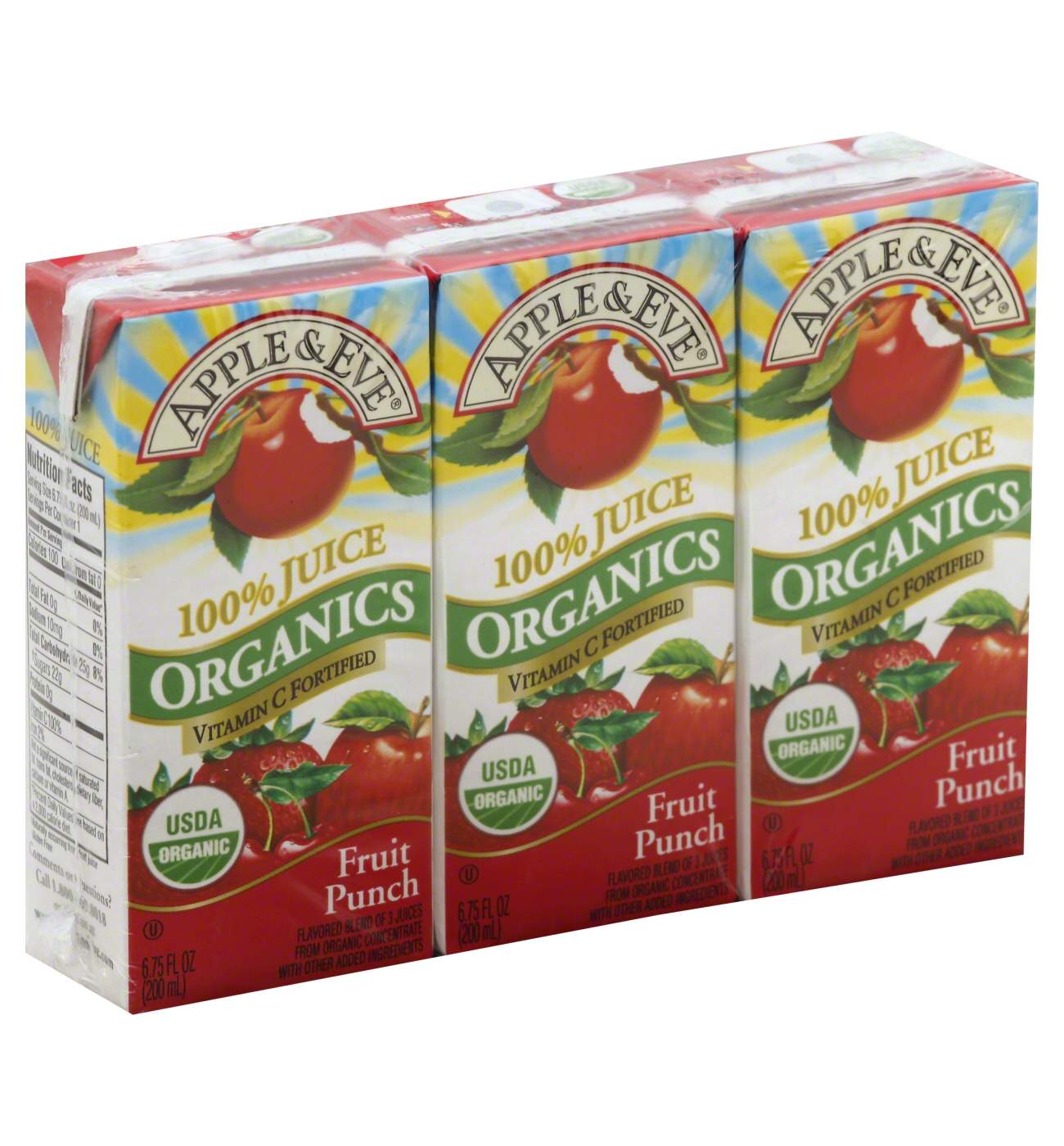 Apple & Eve Organics 100% Fruit Punch Juice 6.75 oz Boxes; image 1 of 2