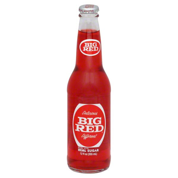 Big Red Soda Glass Bottle