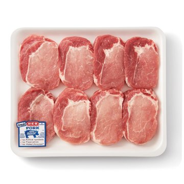 H-E-B Boneless Ribeye Pork Chops, Thick Cut – Value Pack, Avg. 2.6 lbs