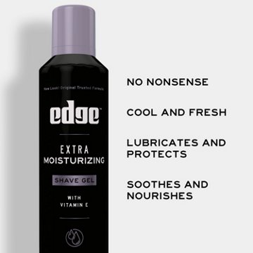 Edge Extra Moisturizing Shave Gel with Vitamin E, 7 oz