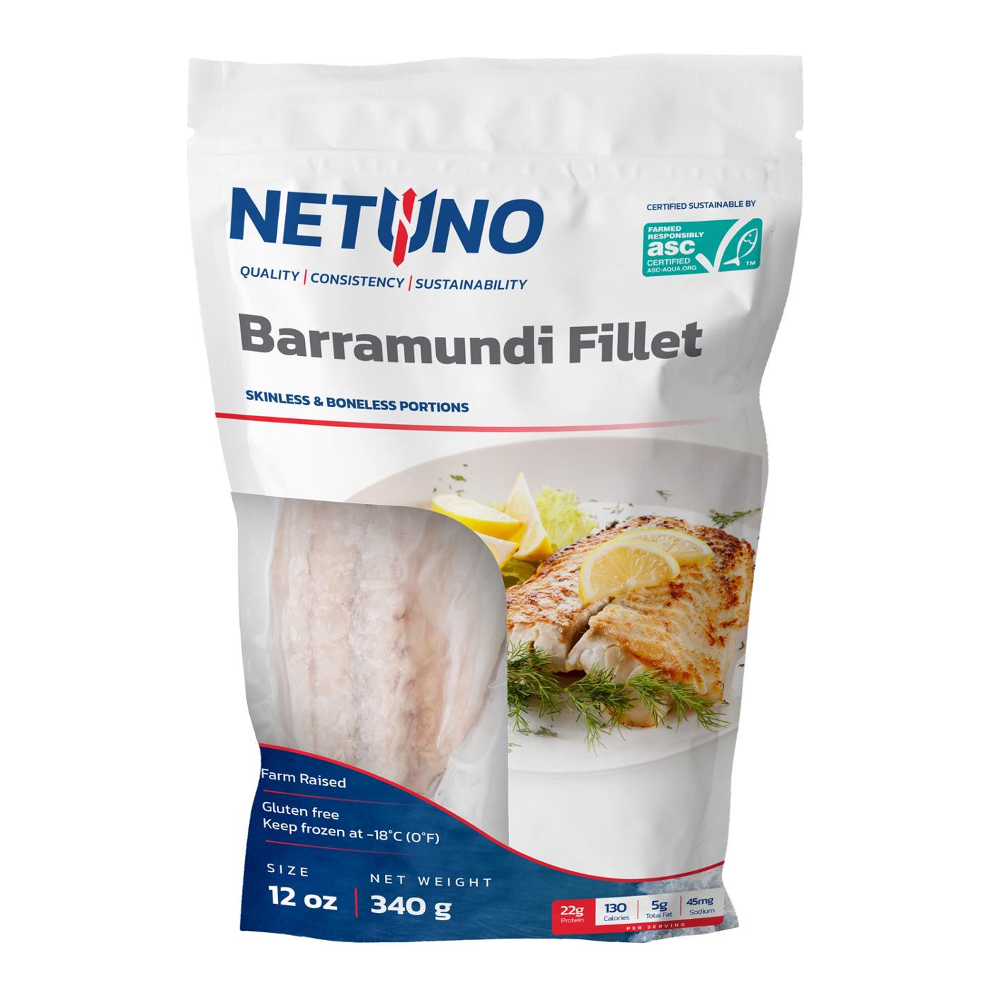 Netuno Frozen Barramundi Fish Fillets; image 1 of 2