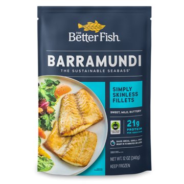 Frozen Barramundi Fish Fillets, 12 oz