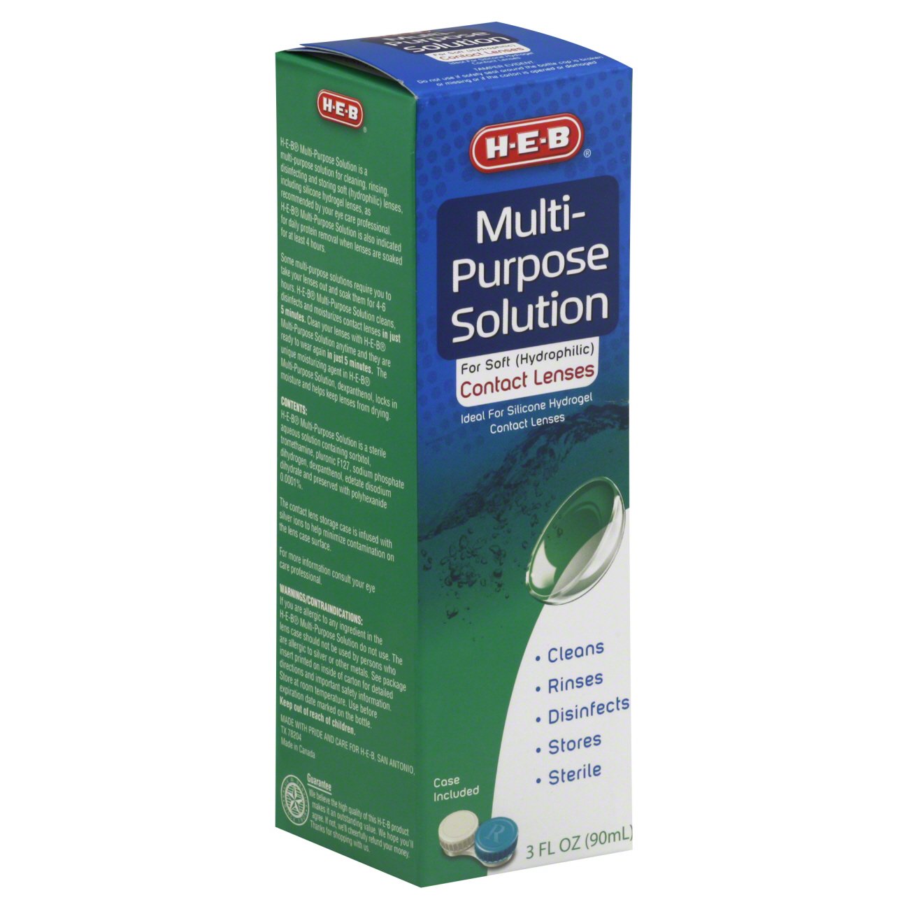 HEB MultiPurpose Solution Shop Contact Lens Solution & Cases at HEB