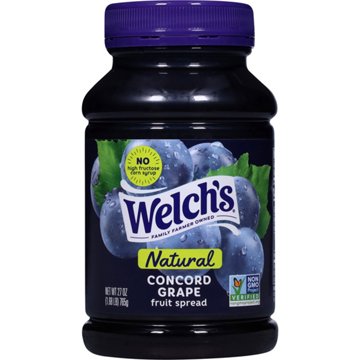 Welch's Natural Concord Grape Fruit Spread, 27 oz
