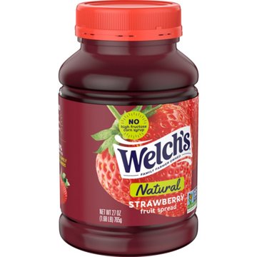 Welch's Natural Strawberry Spread, 27 oz
